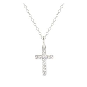 925 Sterling Silver Pendant and Earrings Cross set